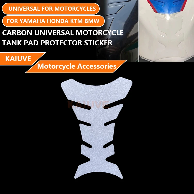 

White Frosted Universal Motorcycle Tank Pad Protector Sticker 3d Decal For Yamaha Honda Kawasaki Ktm Bmw Ducati Suzuki