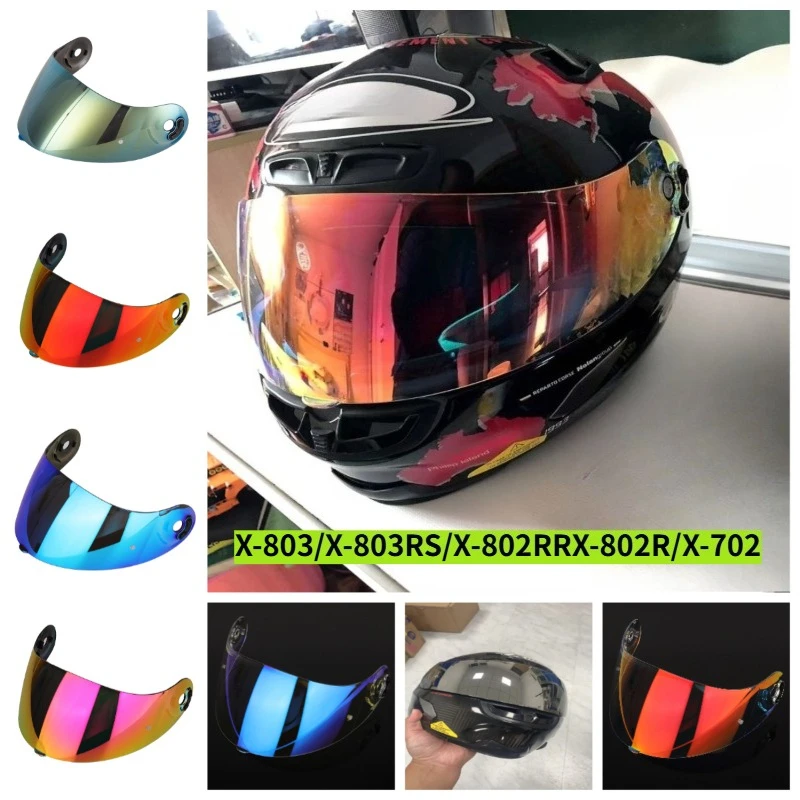 CCUUD Fits X-803 X-803RS X-802RR X-802R X-702 Motorcycle Helmet Mirror Visor UV Protection Sunshield Casco Moto Visera
