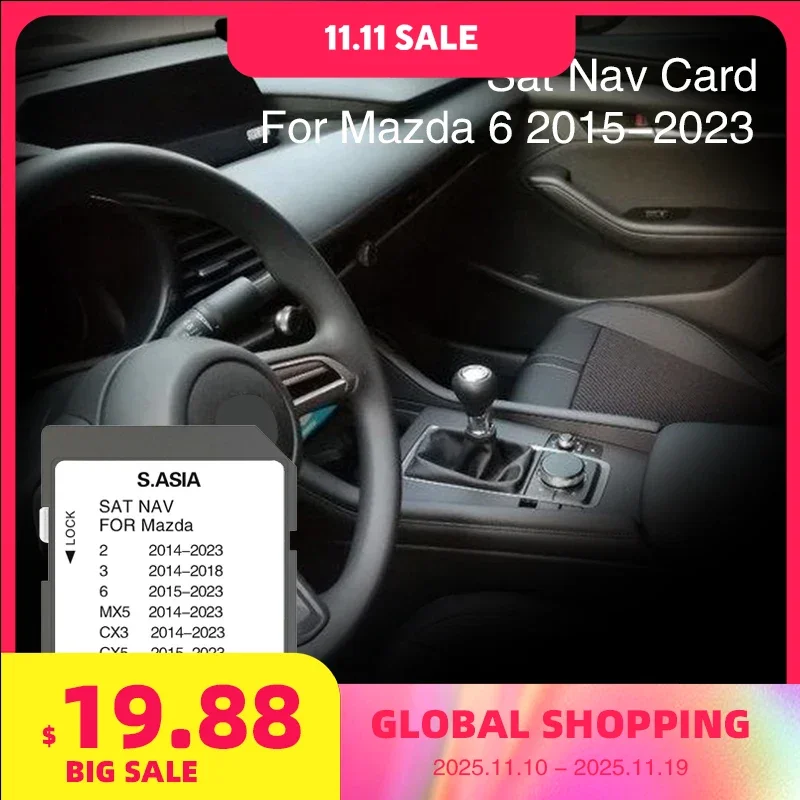 

for Mazda 6 from 2015 to 2023 Navigation SD Card Maps for South Asia Sat Nav Update Maps Malaysia Thailand