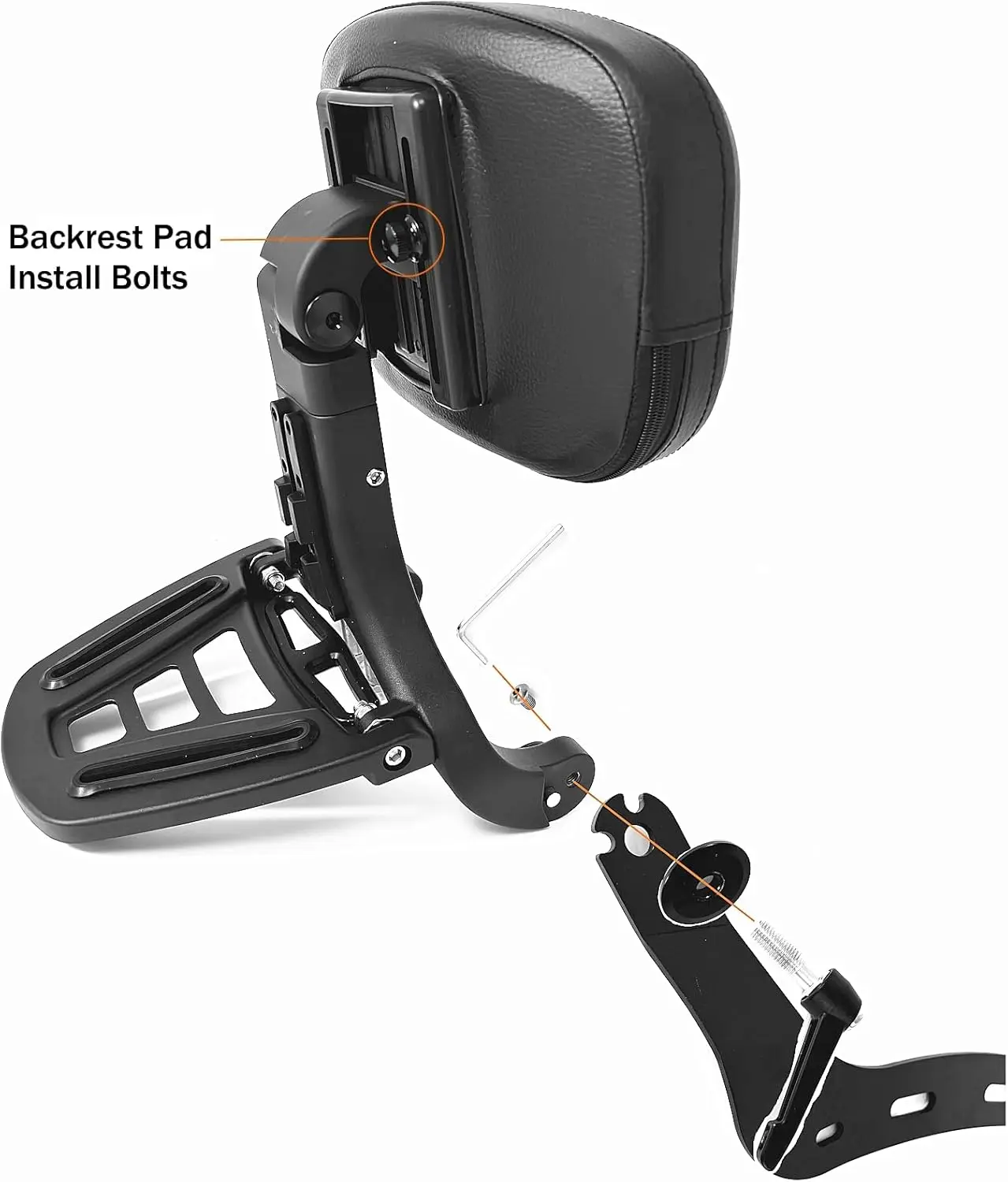 مسند ظهر للركاب متعدد الأغراض قابل للتعديل سيسي بار للهندي 2025 سوبر كشاف بوبر سبورت كشاف 101 ستين ملحقات #5