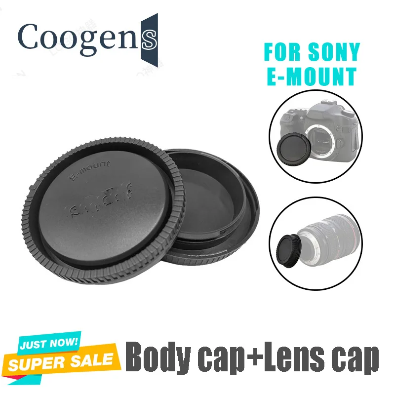 Rear Lens Cover+Camera Body Cap Anti-Dust for Sony E Mount NEXC3/5/5N/6/7 A7 A7II A7s a9 a7r3 A7r4 A3000 a5100 A6000 a6300 a6500