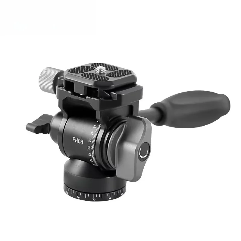 Hydraulic Latitude Head 360° Pan -90~+90° Tilt Mount for Telescope  DSLR Camera Max Load 5kg