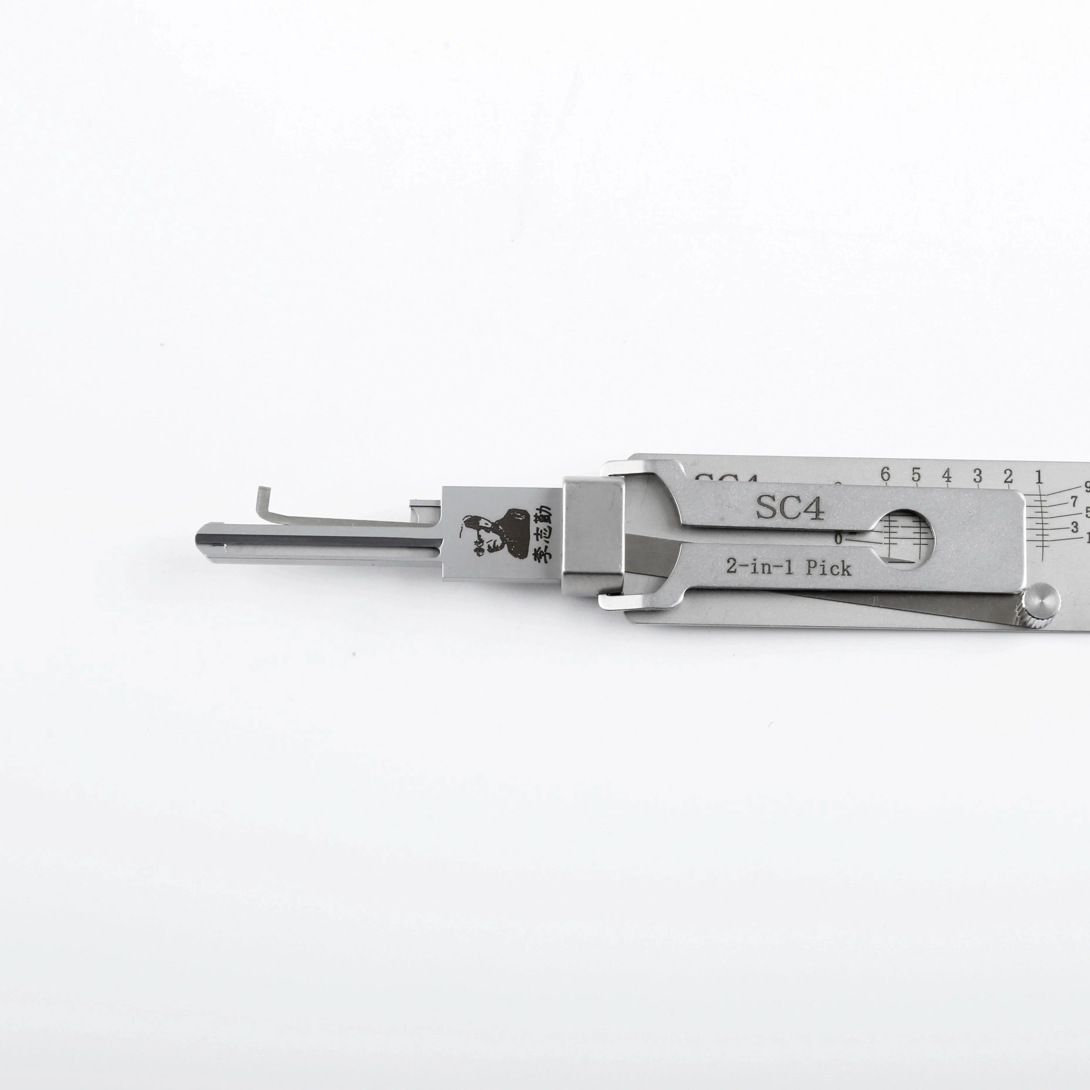 Lishi 2-in-1 Stainless Steel Master Key Decoder Master Key Decoder SC4 for Access Doors and Various Shapes Lock Picks Kits