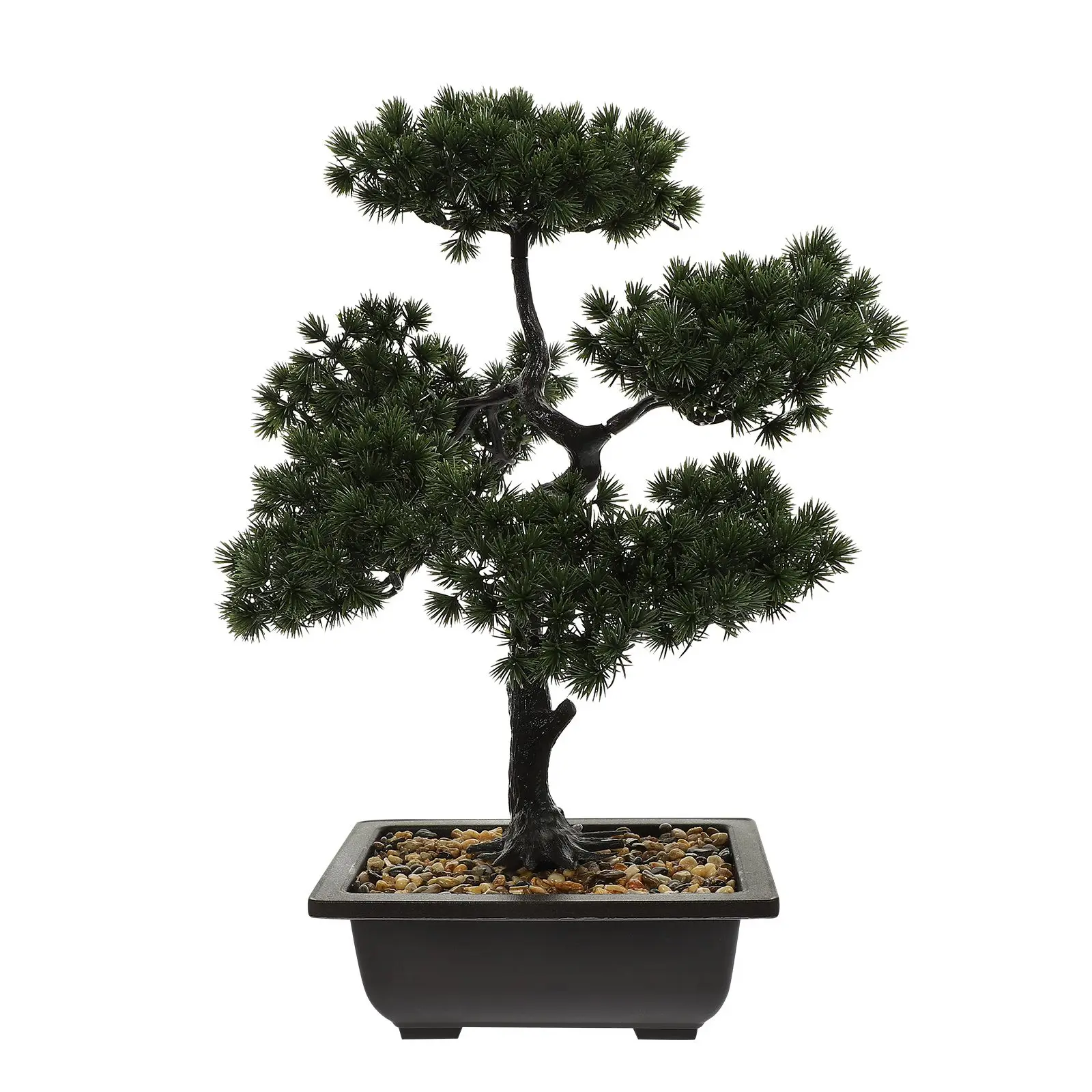 

Artificial Bonsai Tree Simulation Green Plants Indoor Decor Faux Potted Plants Room Office Hotel Ornament Wealth Luck