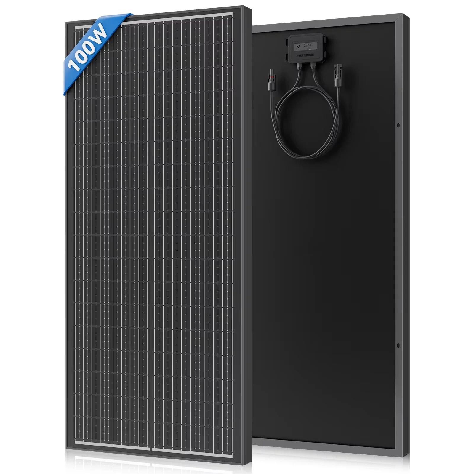 RVPOZWER 12.8V 100W/200W/300W/400W 18BB Rigid Solar Panel N-Type Mono Cells Waterproof PV Module for Camping Home RV image 3