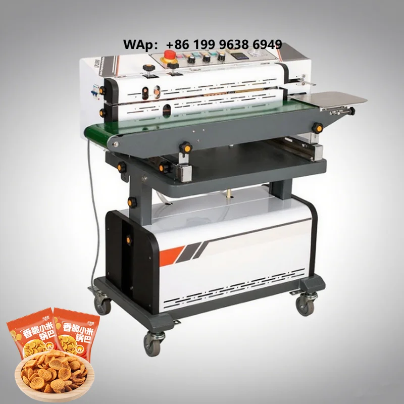 Nitrogen Gas Flushing Sealer Plastic Bag Heat Sealing Machine for Packaging Food