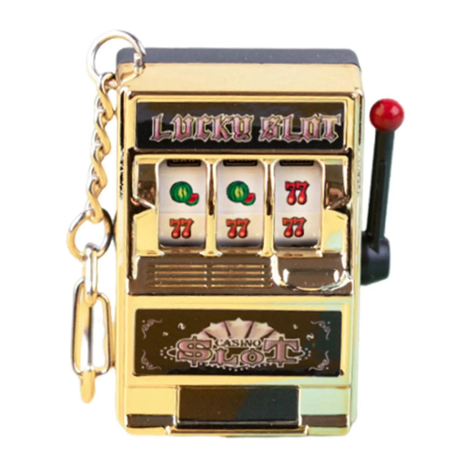 Slot Machine Bank with Rotating Reel Party Decoration Mini Arcade Game Toy