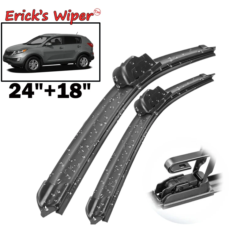 Erick\'s Wiper LHD Front Wiper Blades For Kia Sportage SL 2010 - 2014 Windshield Windscreen Clean Window Car Rain Brushes 24\