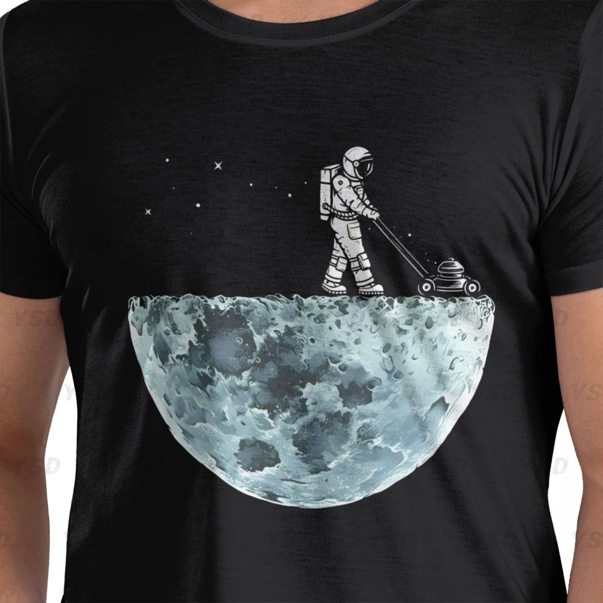 Astronauts Cherish The Lunar Environment Moon Men's tight fitting sports T-shirt,Gym Sportswear,Oversized T shirt