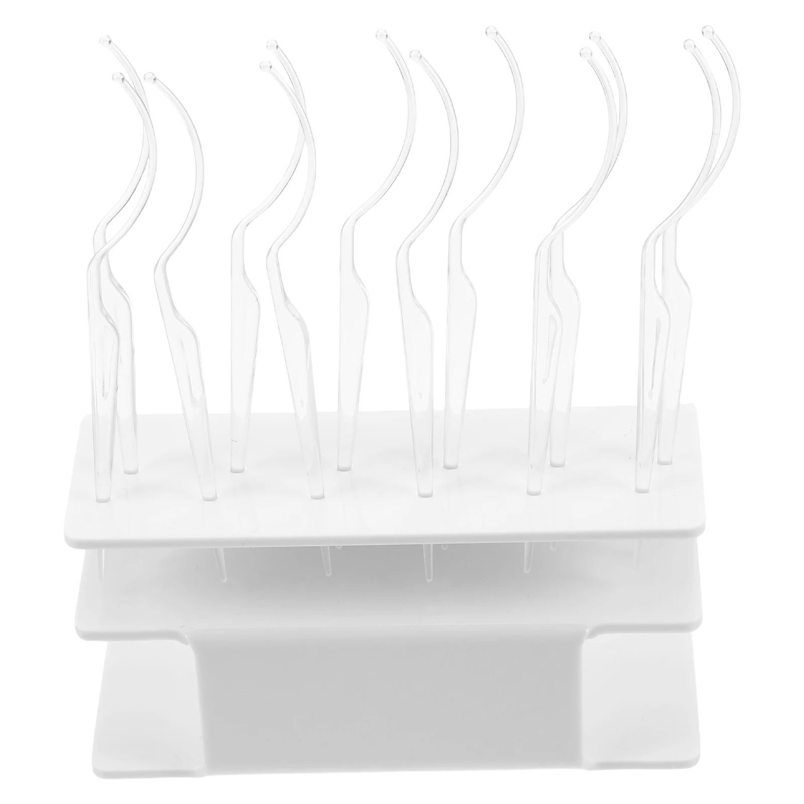 1 set 12 False Eyelash Display Stands White Tools Transparent Holders Storage Rack Beauty Salon Lash Extension Makeup