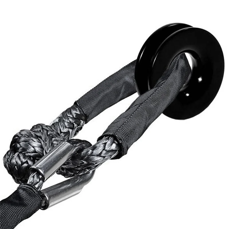 ل ATV UTV SUV على الطرق الوعرة سحب شاحنة 4X4 قارب البحرية متوافق تكبل ونش حبل + الانتعاش انتزاع حلقة بكرة نظام