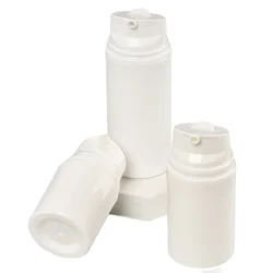 10Pcs 30ml 50ml 80ml 100ml 120ml 150ml White Vacuum Lotion Bottle Empty Plastic Refillable Cosmetic Container Travel Accessories