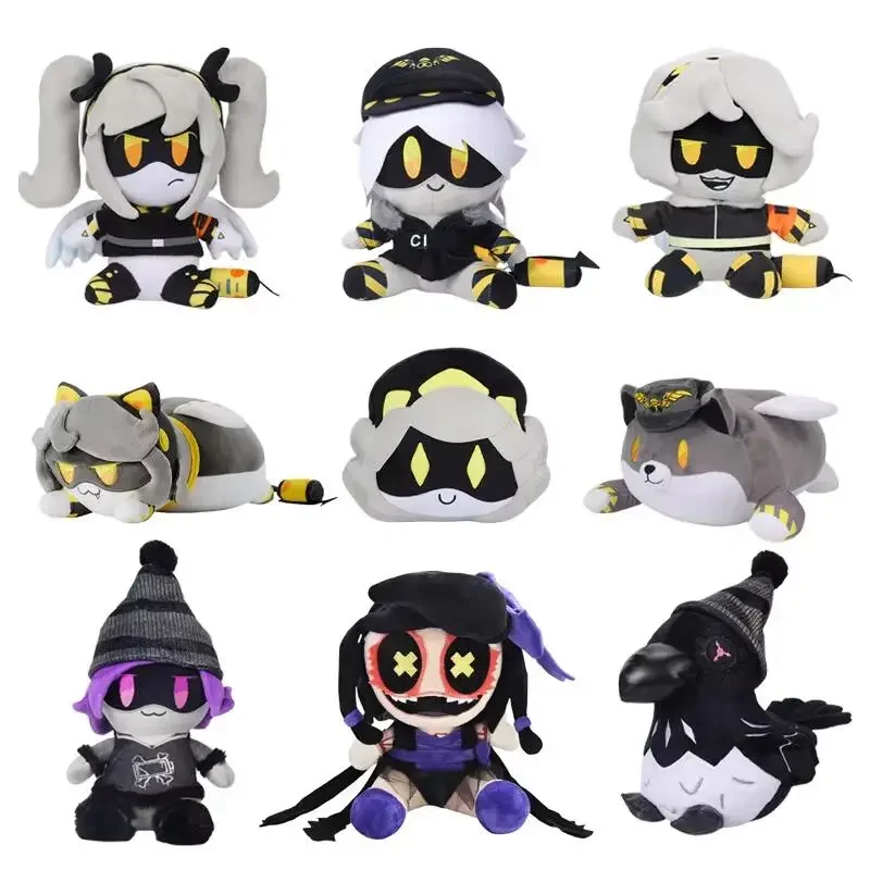 25cm MURDER DRONES Plush Cyn Kawaii Crow Girls Uzi Doorman Cartoon Anime Character Soft Stuffed Doll Collection Christmas Gifts