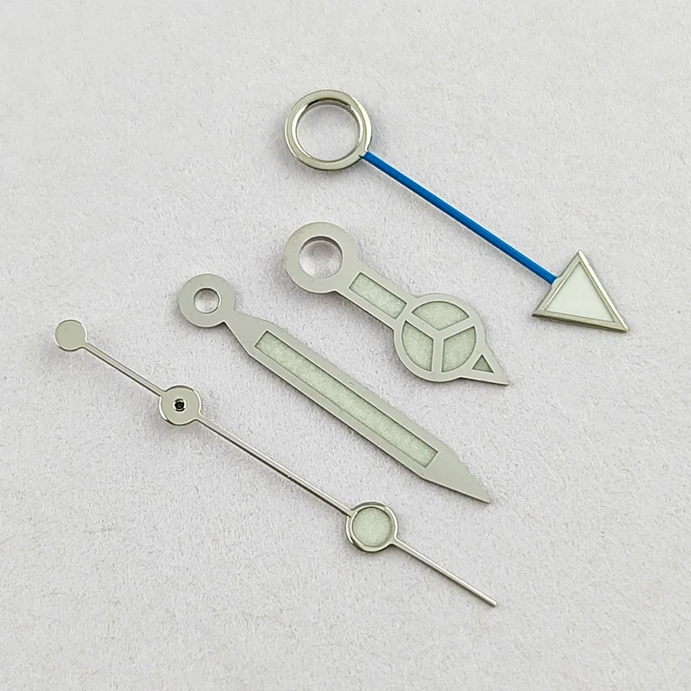 Manecillas GMT luminosas azul verde/verde NH34 GMT manecillas de reloj para NH34 movimiento automático accesorios de reloj NH34 NH34A manecillas