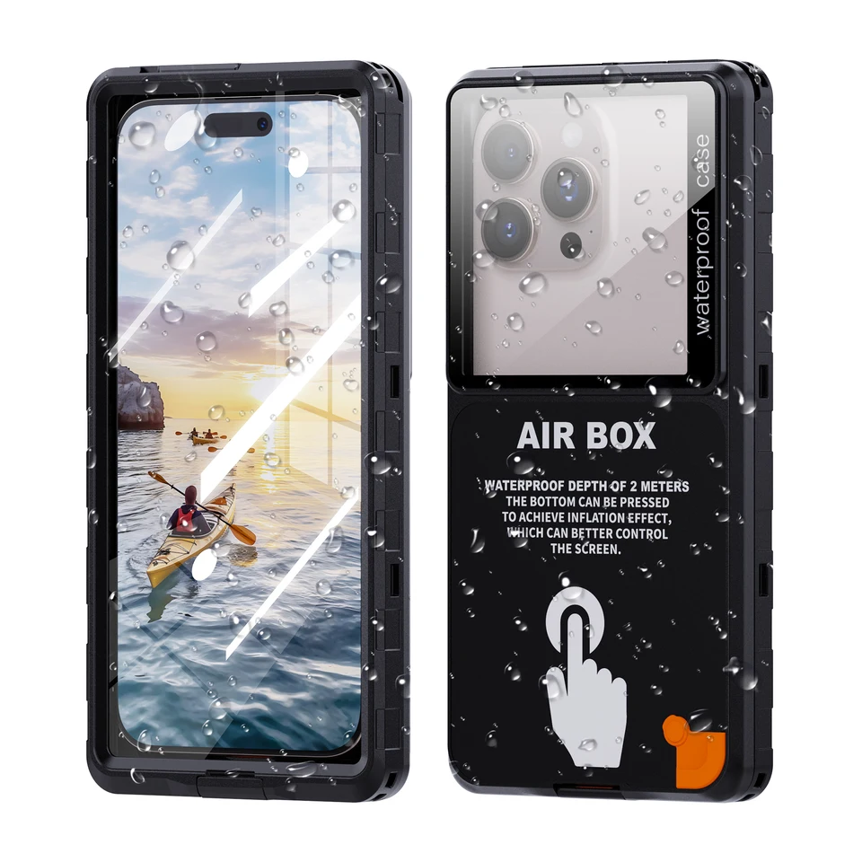 Funda impermeable Shellbox para dispositivos de 6.9 pulgadas, transparente, compatible con pantalla táctil, protección contra agua, polvo y caídas, IP68, nueva