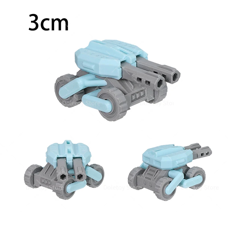 Neue 3D-gedruckte Kriegsmaschine Serie Mini beweglicher Kampfpanzer Sentry Drone Artillery Launcher Actionfigur Raumdekoration Geschenke – Detail 18