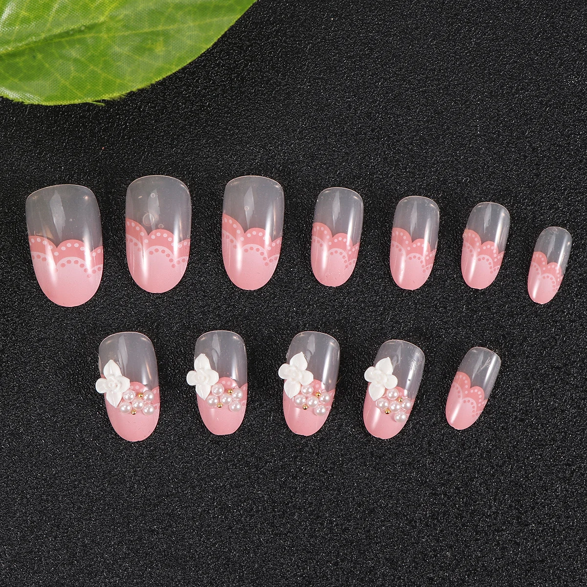 Sztuczne tipsy samoprzylepne do manicure dla kobiet, naklejki DIY, naklejki do zdobienia paznokci dla kobiet.