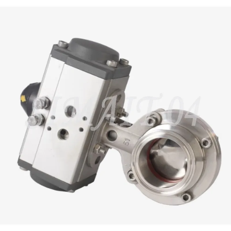 Pneumatic Stainless Steel Sanitary Butterfly Valve 19mm 25mm 32mm 38mm 45mm 51mm