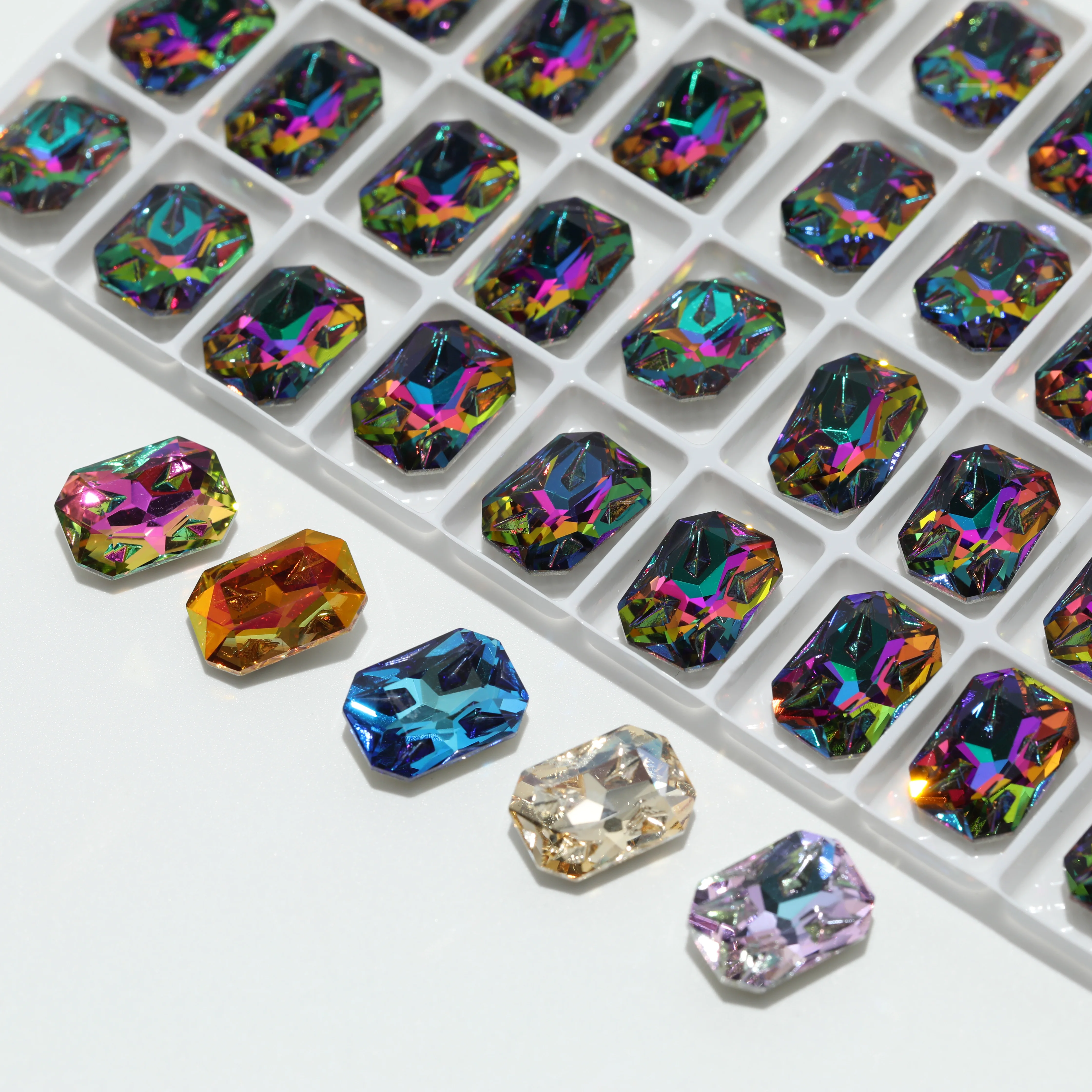 GRST Glänzende Kristalle DV4023 Achteckige Fancy Stones Premium Meteorite Serie Strasssteine DIY-Zubehör für Nagelkunst und Hochzeitskleider – Detail 2