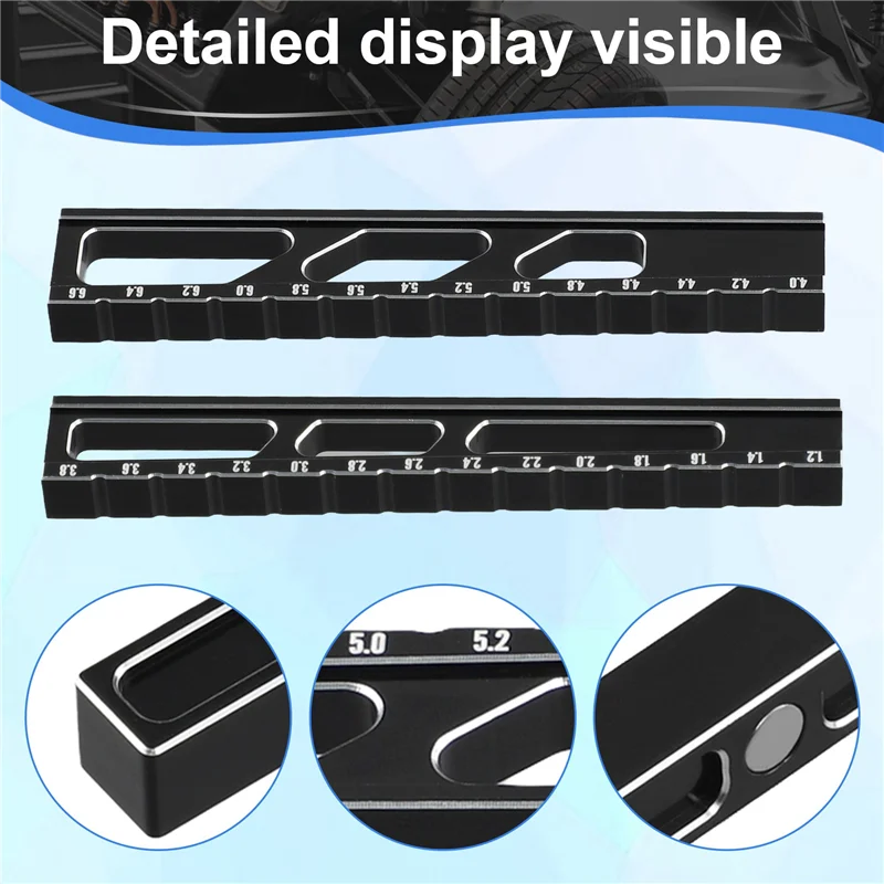 

Adjustable Ruler Adjusting RC Car Ride Height Wheel Rim Camber Tools RC Car Replacement-Y46A
