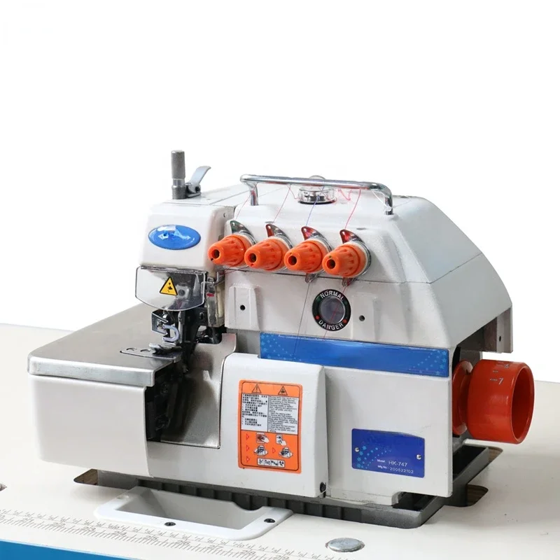 Direct Drive Overlock Sewing Machine 747 Overlock Sewing Machine High Speed 4-thread Electronic Used Industrial Sewing Machines