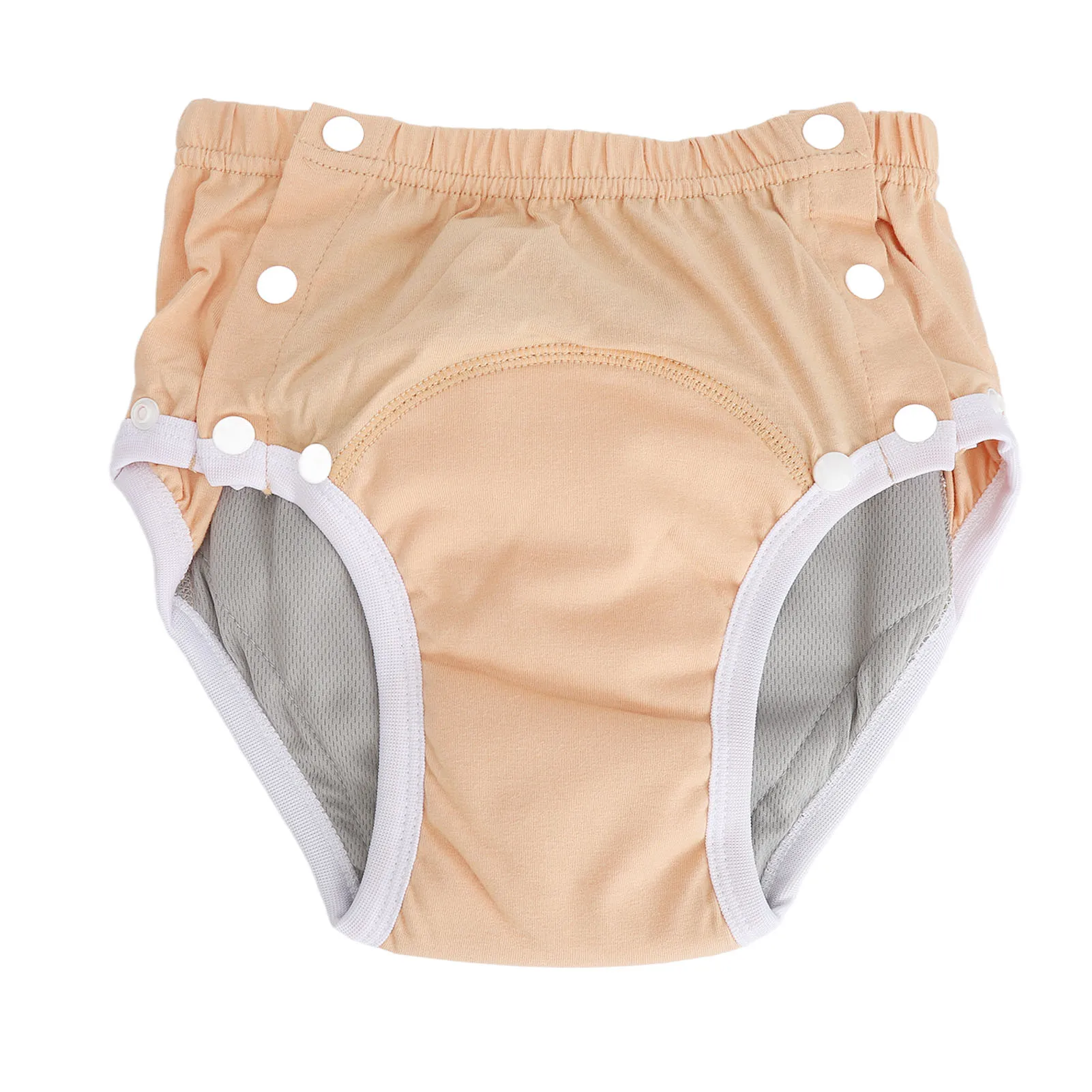 Adult Cloth Diaper Washable Leakage Proof Breathable Pure Cotton Elderly Cloth Nappy for Incontinence Orange Adult Cloth Diaper