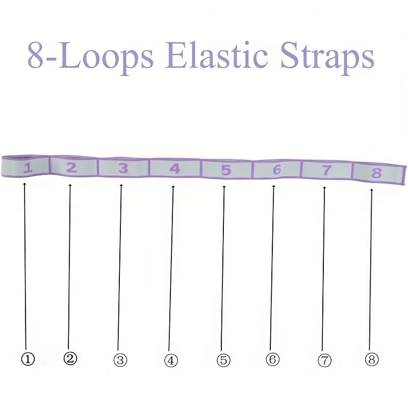 1 peça, alça elástica para ioga, alça elástica para alongamento de pernas, adequada para dança, ioga, pilates, exercício, faixas elásticas para puxar para mulheres e homens.