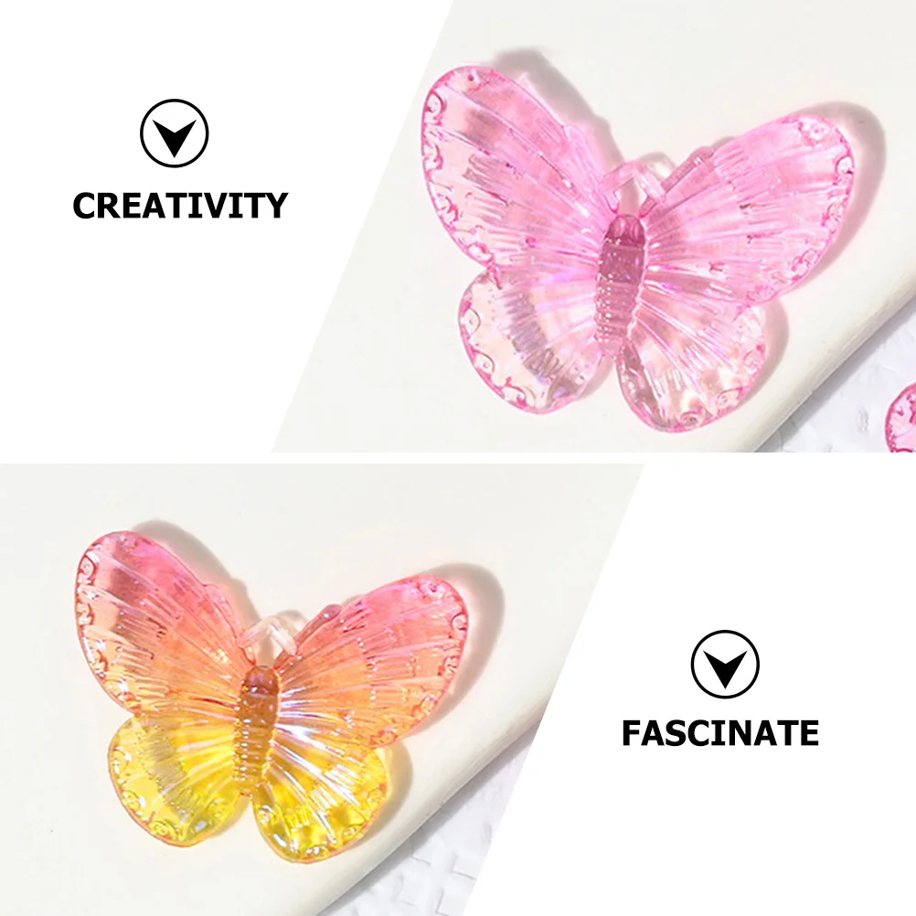 30 قطعة فراشة الراتنج اكسسوارات الديكور حساسة الاكريليك الحرف للأطفال عطلة حفلة المنزل Diy بها بنفسك الديكور تخطيط الدعائم #6