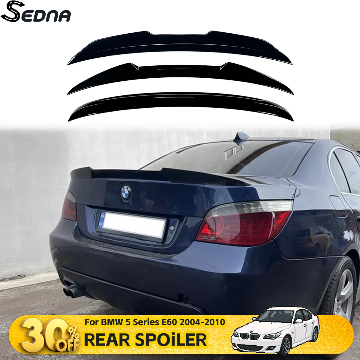 

Задний спойлер, крышка багажника, крыло для BMW 5 серии E60 2004-2010, хвостовые крылья, автозапчасти, аксессуары для тюнинга автомобиля, комплекты кузова
