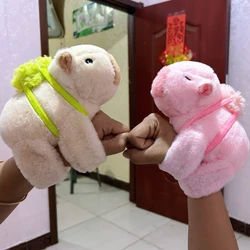 2024 New Capybara Plush Clap Circle Toys Capibara Anime Fluffty Stuffed Animals Wrist Hug Plush Soft Doll Birthday Kid Gift Toys