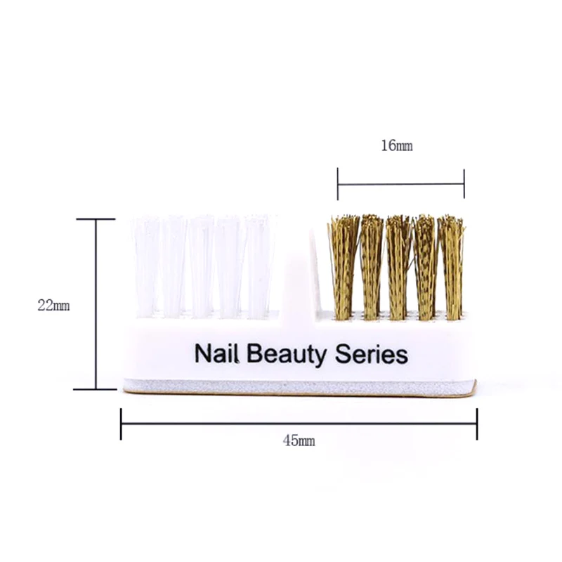 1Pcs Nail Drill Bit Brush Plastic & Copper Wire Clean Brushes Dust Cleaning Nails Accessories Manicure Tools