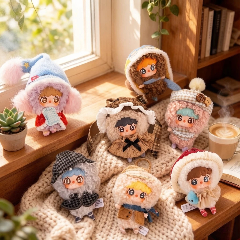 Piro Piroo Windborne Sweet Dreams Series Muñeco de Peluche Caja Sorpresa Linda Caja Misteriosa Llavero Colgante para Bolso Juguete Coleccionable Decorativo Regalo para Niños
