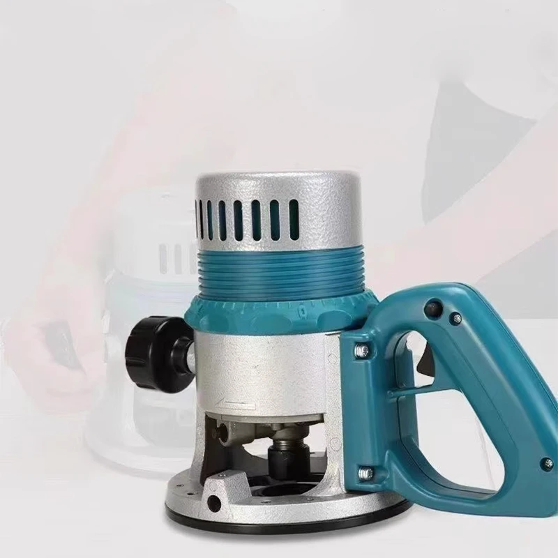 Woodworking trimming machine, flip-up electric wood router, slotting machine, multi-function keyhole and mortise machine