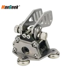 HamGeek HG-K6 2nd Generation Dual-Paddle Morse Key Stainless Steel Automatic CW Key With Magnetic Base
