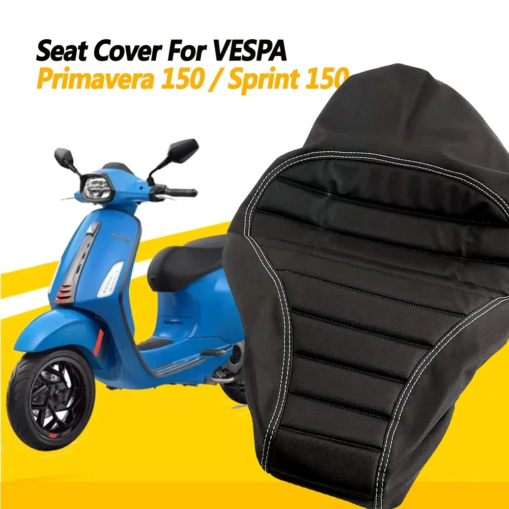 

Seat cover For VESPA 150 Primavera 150 Sprint 150 Thick leather High quality Seat Cover Waterproof Sunscreen Seat Cover