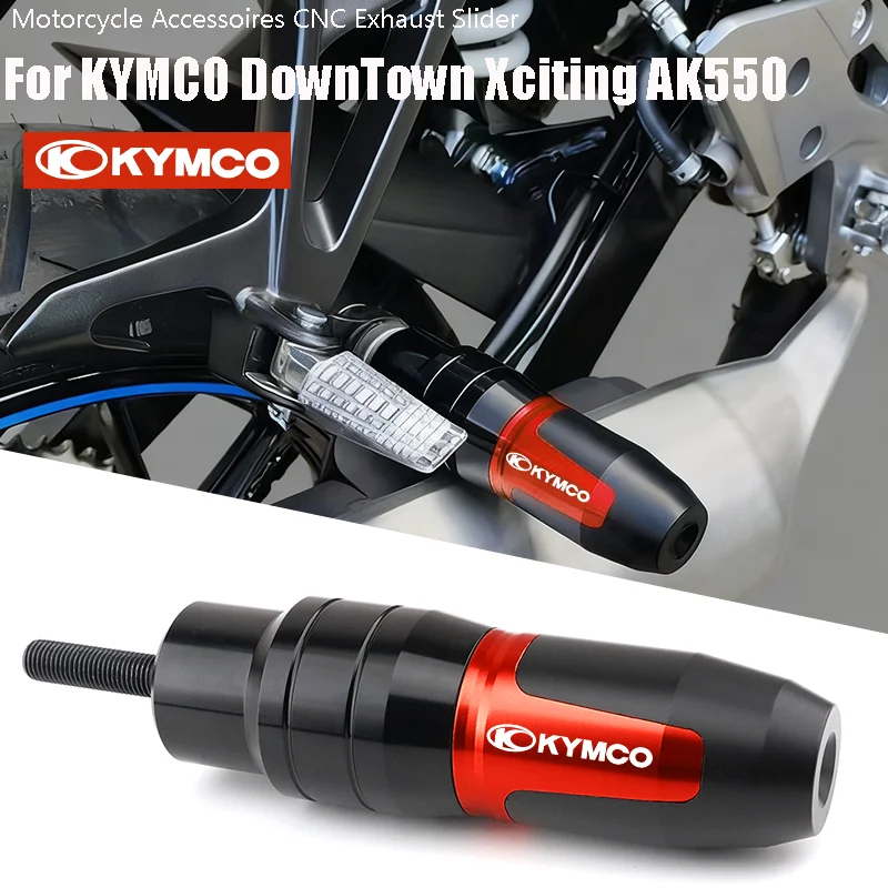 

Motocycle Exhaust Slider Crash Pad Fallin Protection For KYMCO DownTown 350 300i Xciting 250 350i 400 400i CK250T CK300T AK550