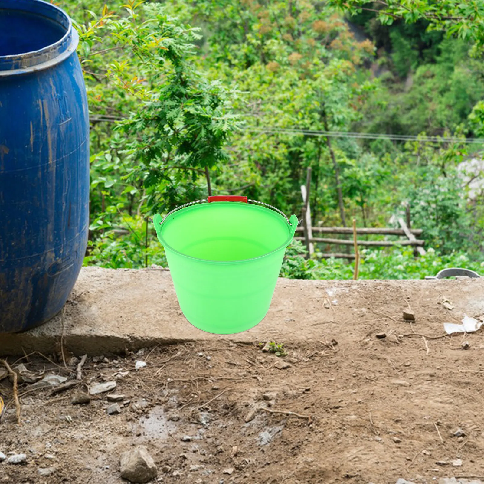 

Heavy Duty PP Plastic Cement Bucket for Construction Site Anti-Fall 20L 10L Multi-Use Storage Container Outdoor Indoor Mud
