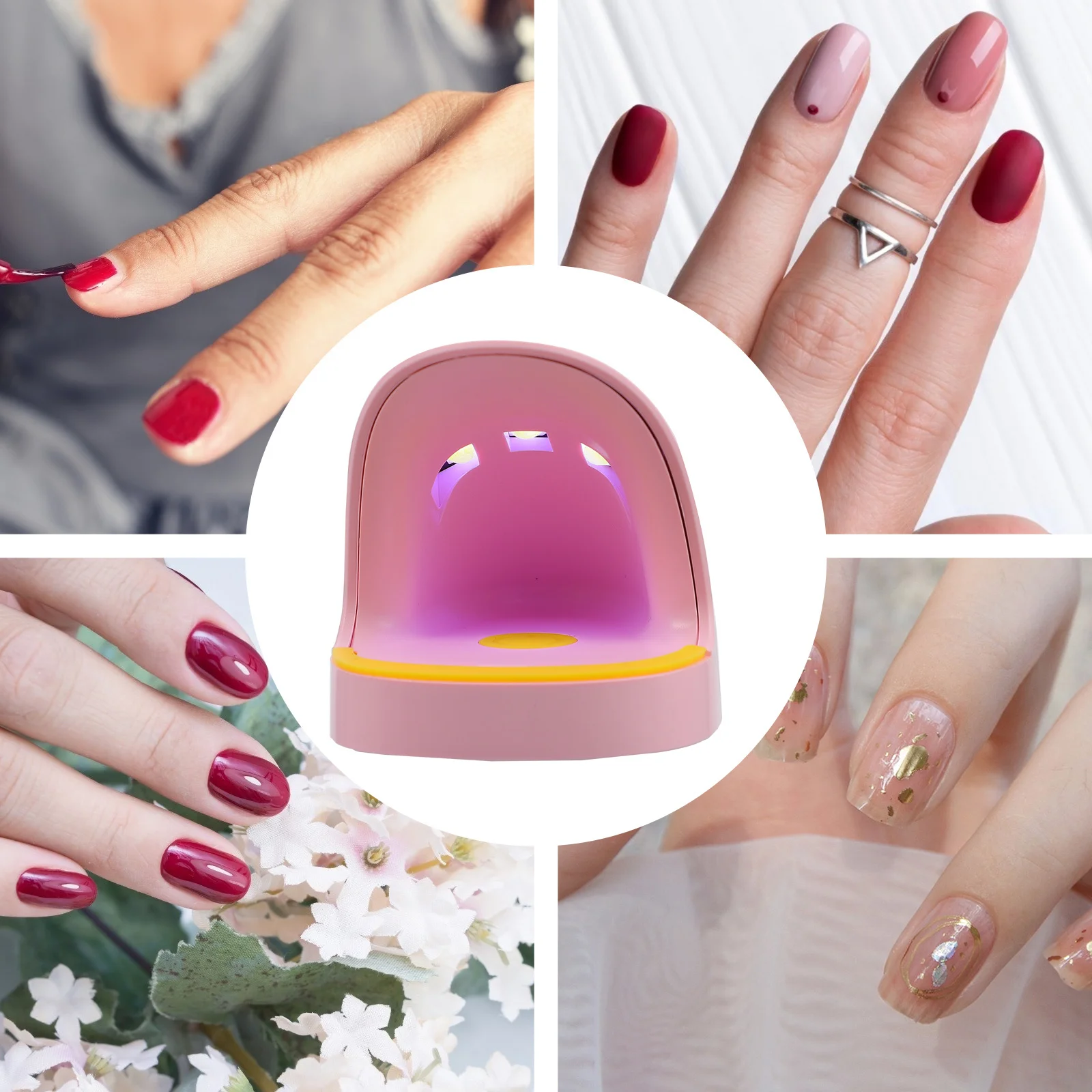 Lampe à ongles Led Uv 365Nm 405Nm, sèche-ongles en Gel Portable pour durcissement rapide, manucure, Art à domicile, Salon de manucure