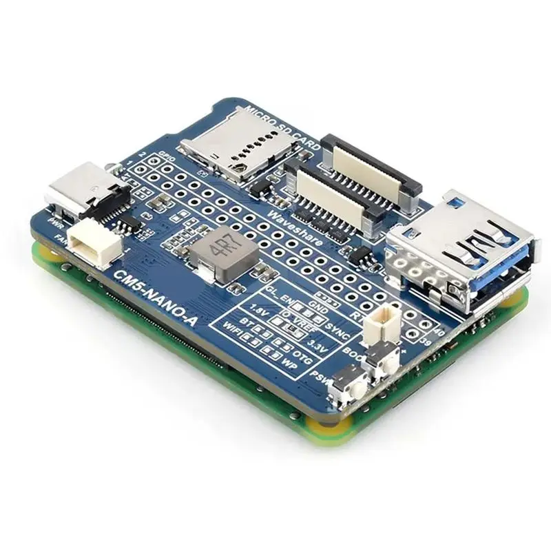 !【Top Deals】For Raspberry Pi CM5 Mini Base IO Board For Waveshare CM5-NANO-A Mini Base IO Board