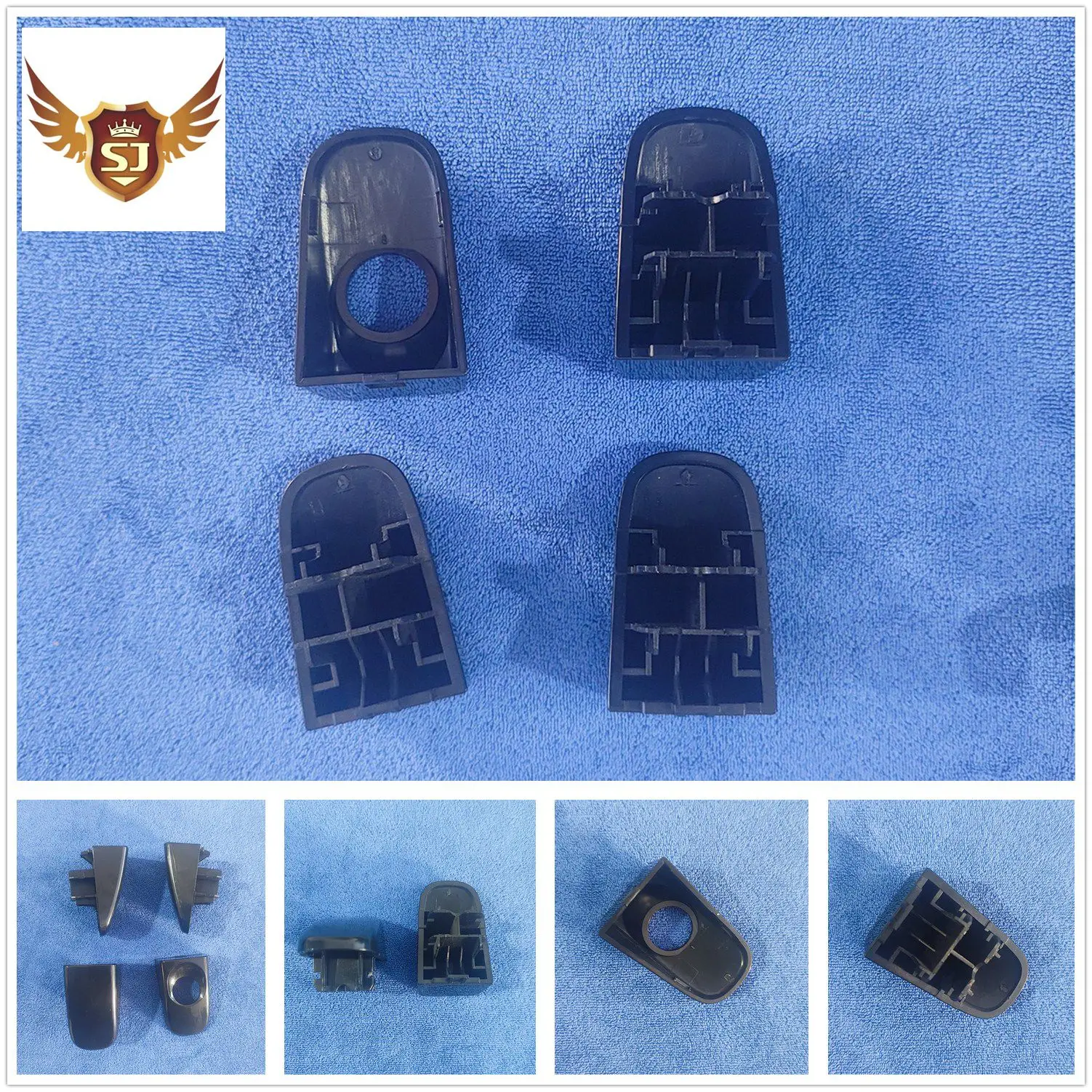 مقبض الباب الخارجي لمازدا BT50 2012-2020 فورد رينجر 2012-2021 ايفرست T6 T7 كروم وأسود