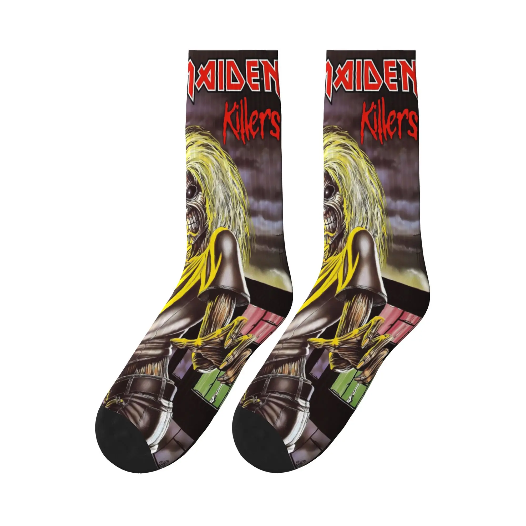 

Iron Band Maidens Music Killers Socks Casual Stockings Spring Non-Slip Unisex Men Socks Warm Soft Design Outdoor Socks