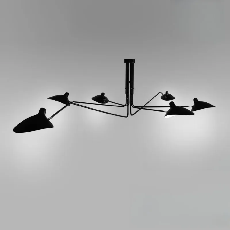 Modern simple teeth and claws ceiling lamp duck bill chandelier creative chandelier wrought iron homestay spider lamp