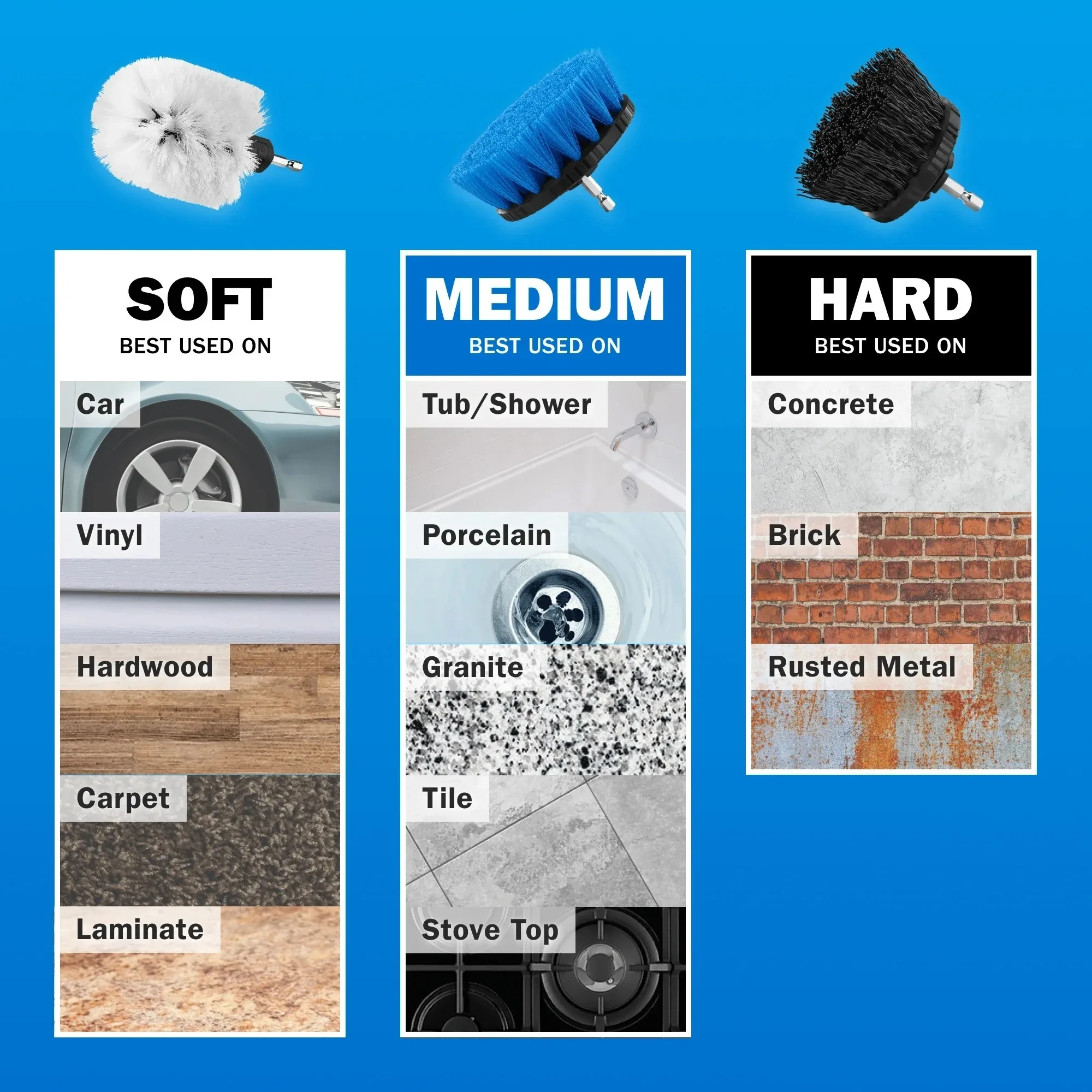 HART 3피스 다목적 청소 세트