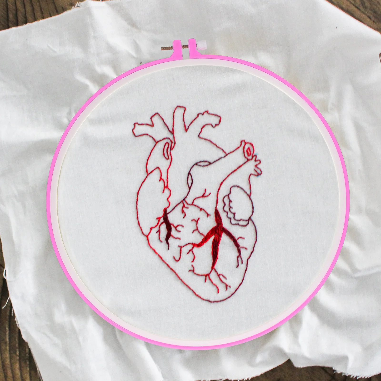 مجموعة أطواق التطريز المكونة من 7 قطع من المواد المميزة سهلة الاستخدام للغرز المتقاطعة والتطريز وحامل الغرز المتقاطعة #5