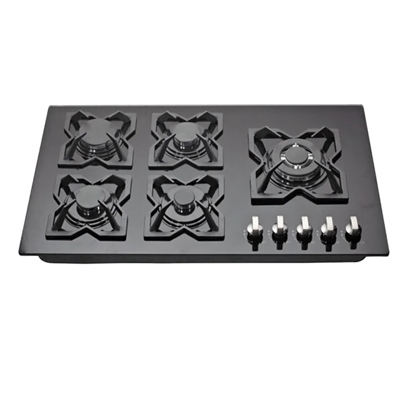 

90cm Good Price And Quality With CE 5 Burner Gas Hob Kitchen Gas Cooktops Stove Built In Gas Hob