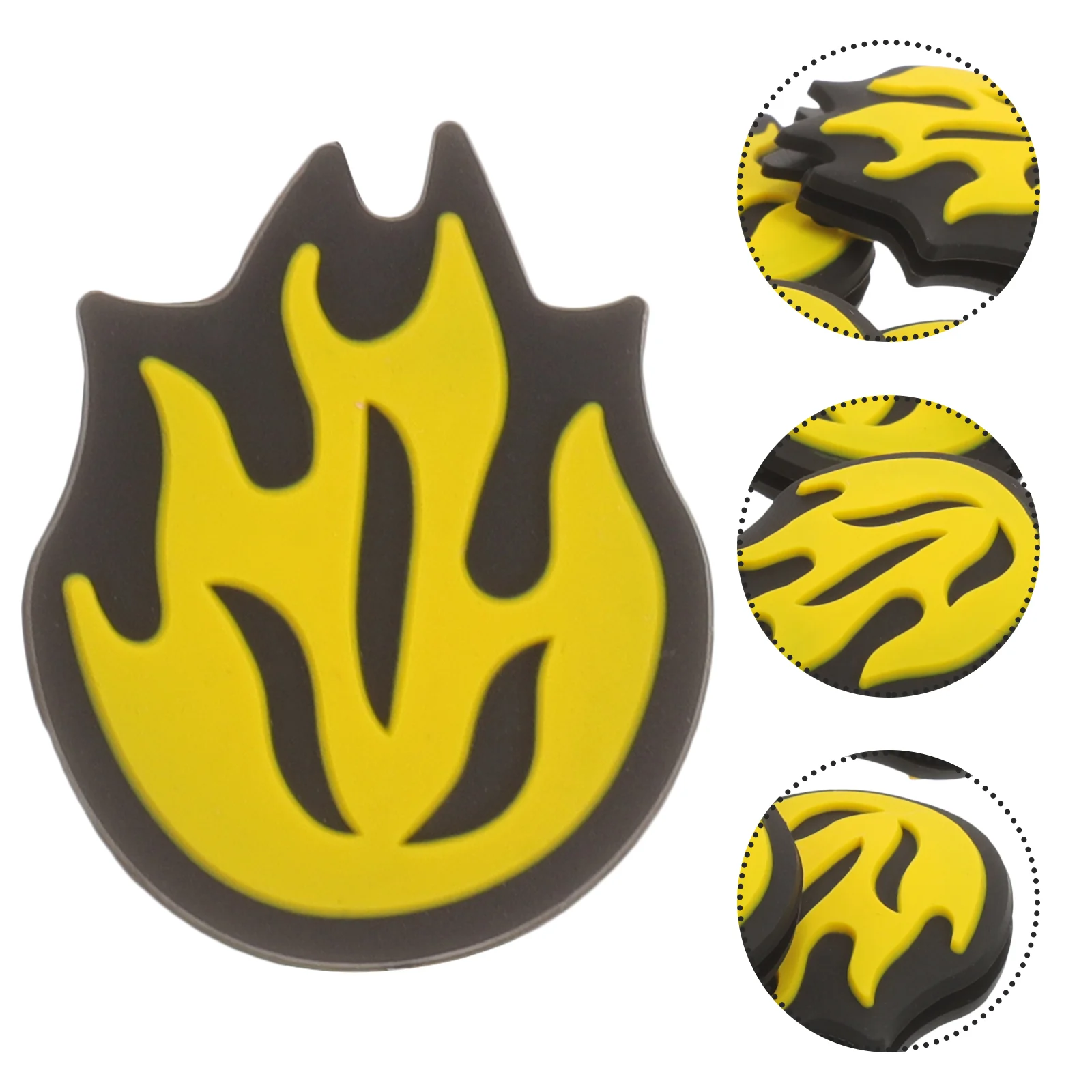

6 Pcs Tennis Racket Shock Absorber Yellow Silicone Dampeners for Improved Control Comfort Reducer Professional