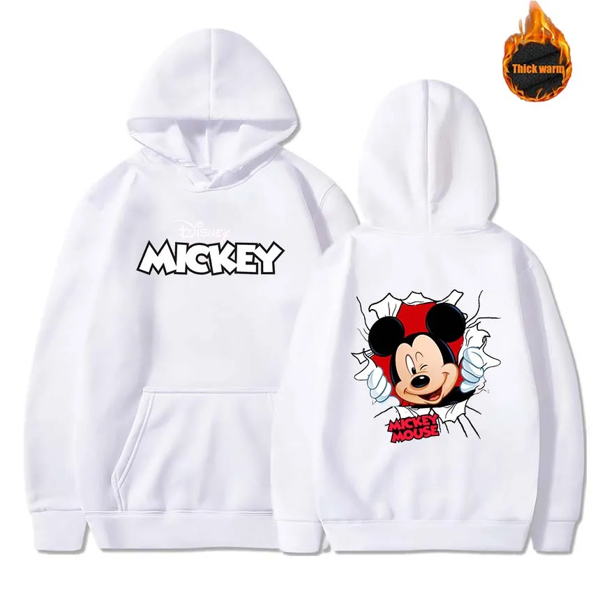 2025 ميكي ميني ماوس هوديس الرجال النساء قناع السترة Sweatershirt الذكور الإناث طالب الهيب هوب Hoddie بلوزات