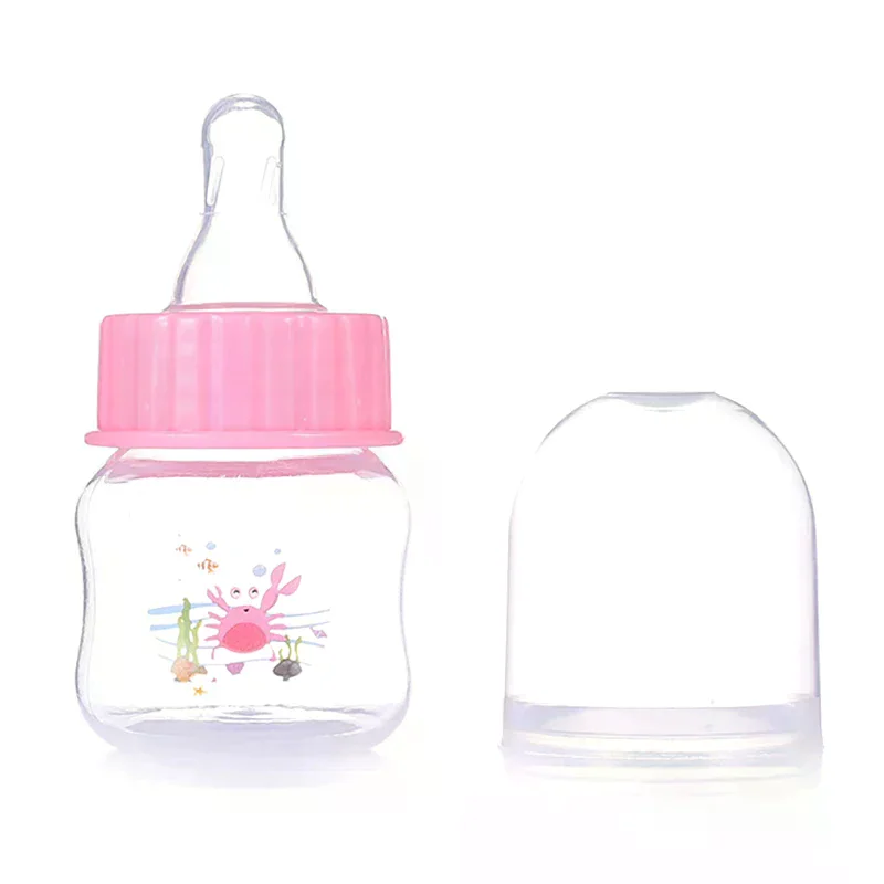 

50ML Baby Newborn Mini Portable Feeding Nursing Bottle BPA Free Safe Infant Nursing Nipple Care Feeder Fruit Juice Milk Bottles