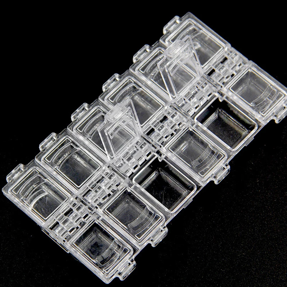 

4 PCS Jewelry Storage Box Boxes Medicine Pill Bead Organizer Mini Drawer Plastic Miss