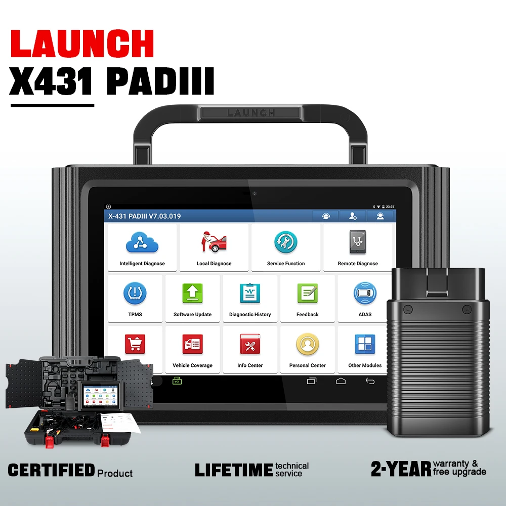 Automotive Scanner：Launch X431 PADIII V2.0 Auto scanner，  ECU Coding/ Programming, VAG Guided ,ADAS Calibration, Truck Diagnose